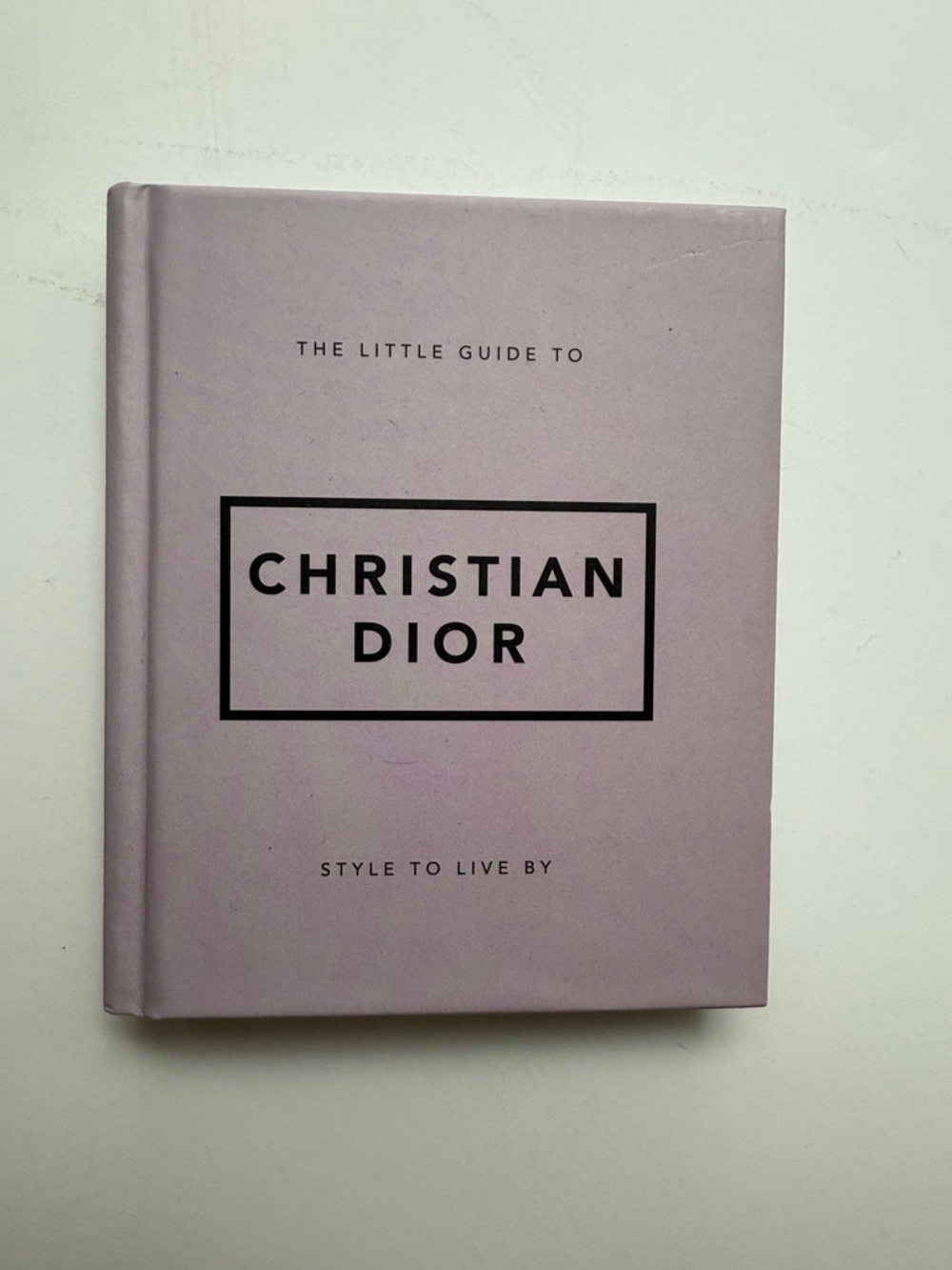 Dior Hardcover Book - Pale Lavender Accent
